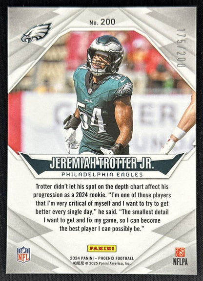 Jeremiah Trotter Jr. 2024 Panini Phoenix Pulsar /200 Eagles back