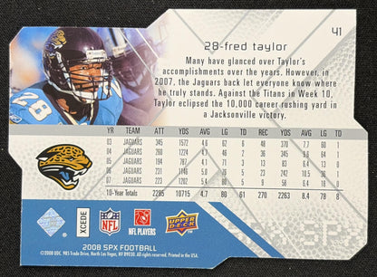 Fred Taylor 2008 SPx Jaguars Sports Trading Card