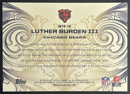 Luther Burden III 2025 Topps Signature Class Monarchs of the Game Bears Sports Trading Cards