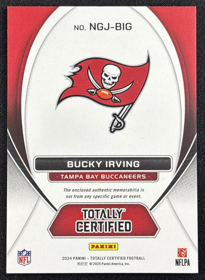 Bucky Irving 2024 Panini Totally Certified New Generation Jerseys Buccaneers