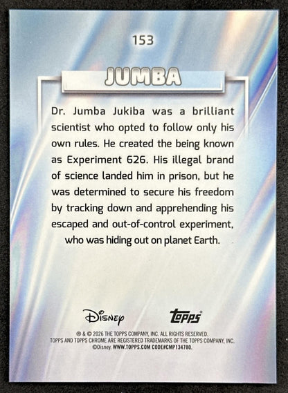 Jumba 2026 Topps Chrome Disney Lilo & Stitch Non-Sport Trading Cards