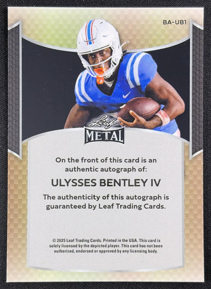 Ulysses Bentley IV 2025 Leaf Metal Auto Laser Silver