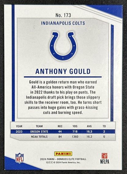 Anthony Gould 2024 Panini Donruss Elite /999 Colts