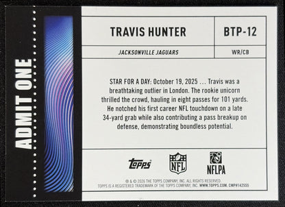 Travis Hunter 2026 Topps Big Ticket Players Jaguars back