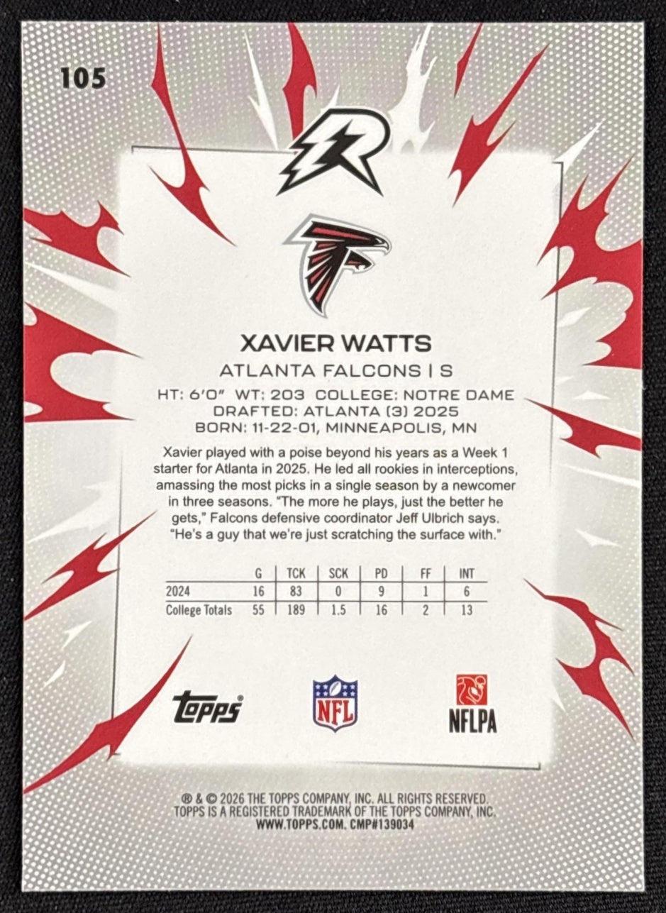 Xavier Watts 2025 Topps Resurgence Falcons