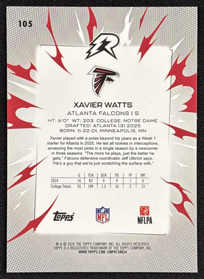 Xavier Watts 2025 Topps Resurgence Falcons