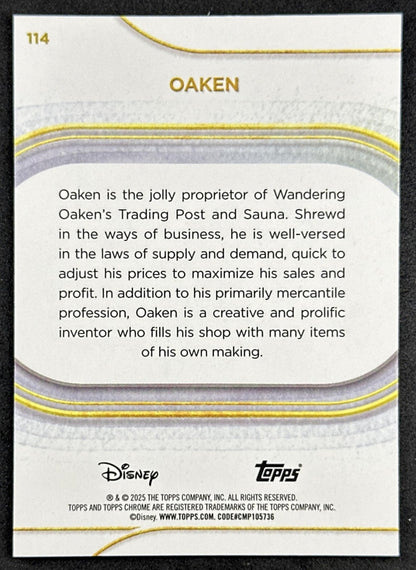 Oaken 2025 Topps Chrome Disney Non-Sport Trading Cards
