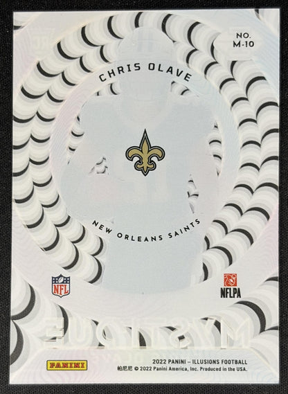 Chris Olave 2022 Panini Illusions Mystique Saints back