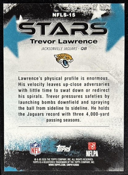 Trevor Lawrence 2026 Topps NFL Stars Jaguars