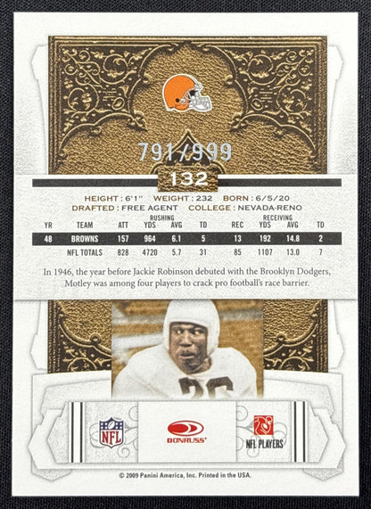 Marion Motley 2009 Panini Donruss Classics /999 Browns