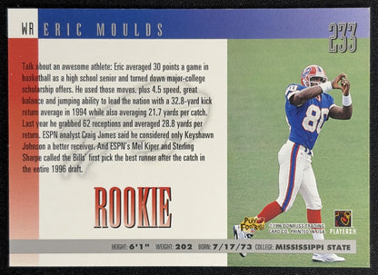 Eric Moulds 1996 Donruss Bills Back