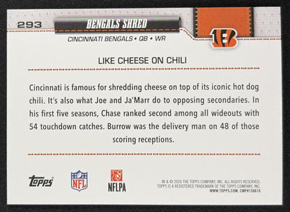 Bengals Shred 2026 Topps Crackle back