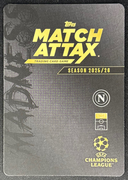 Rasmus Hojlund 2025 Match Attax Madness UEFA Champions League Fragments Napoli Sports Trading Cards