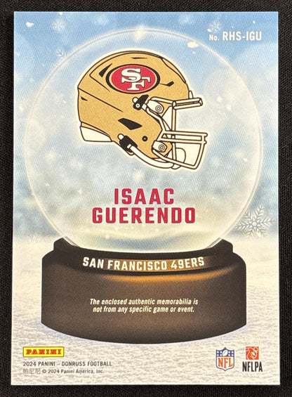 Isaac Guerendo 2024 Panini Donruss Rookie Holiday Sweater 49ers
