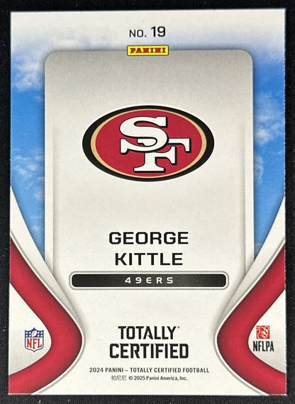 George Kittle 2024 Panini Totally Certified Franchise Foundations 49ers back