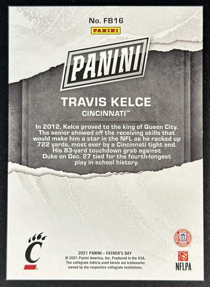 Travis Kelce 2021 Panini Father's Day Rainbow Spokes /99