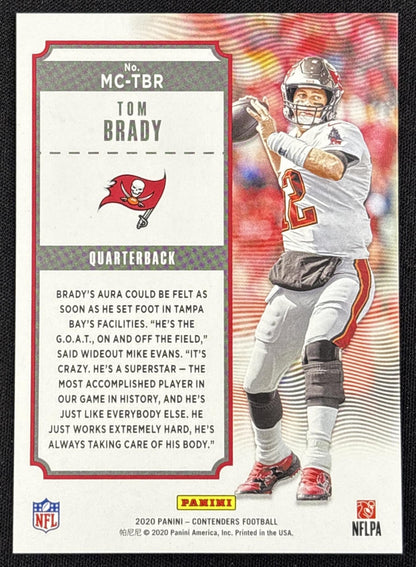 Tom Brady 2020 Panini Contenders MVP Silver /149 Buccaneers - back