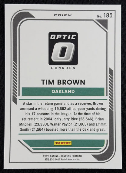 Tim Brown 2026 Panini Donruss Holo Raiders