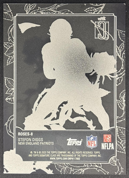 Stefon Diggs 2025 Topps Signature Class Roses Patriots Sports Trading Cards
