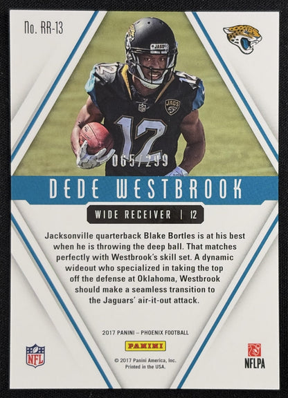 Dede Westbrook 2017 Panini Phoenix Rookie Rising Red /299 Jaguars