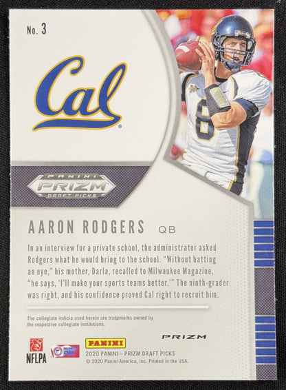 Aaron Rodgers 2020 Panini Prizm Draft Picks Prizms Pink Pulsar Golden Bears