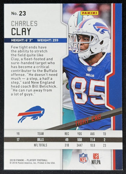 Charles Clay 2018 Panini Playoff 2nd Down /49 Bills back