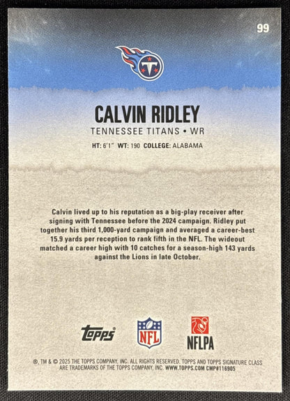 Calvin Ridley 2025 Topps Signature Class Chrome Veteran Titans Sports Trading Cards