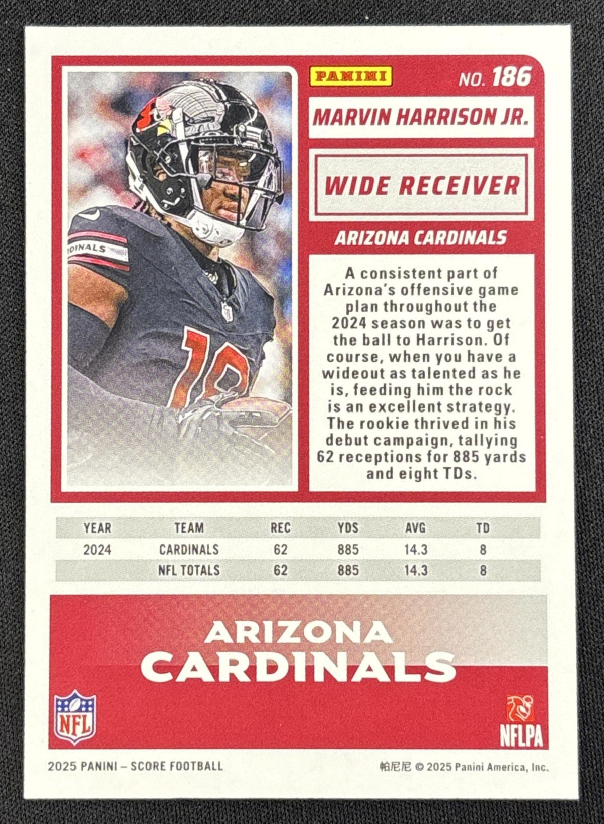 Marvin Harrison Jr. 2025 Panini Score Electric /99 Cardinals