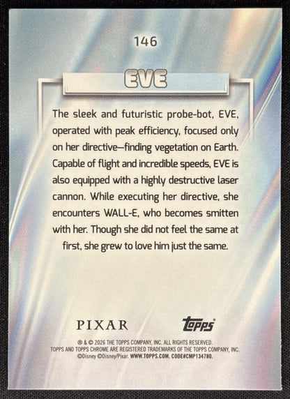 EVE 2026 Topps Chrome Disney WALL-E back