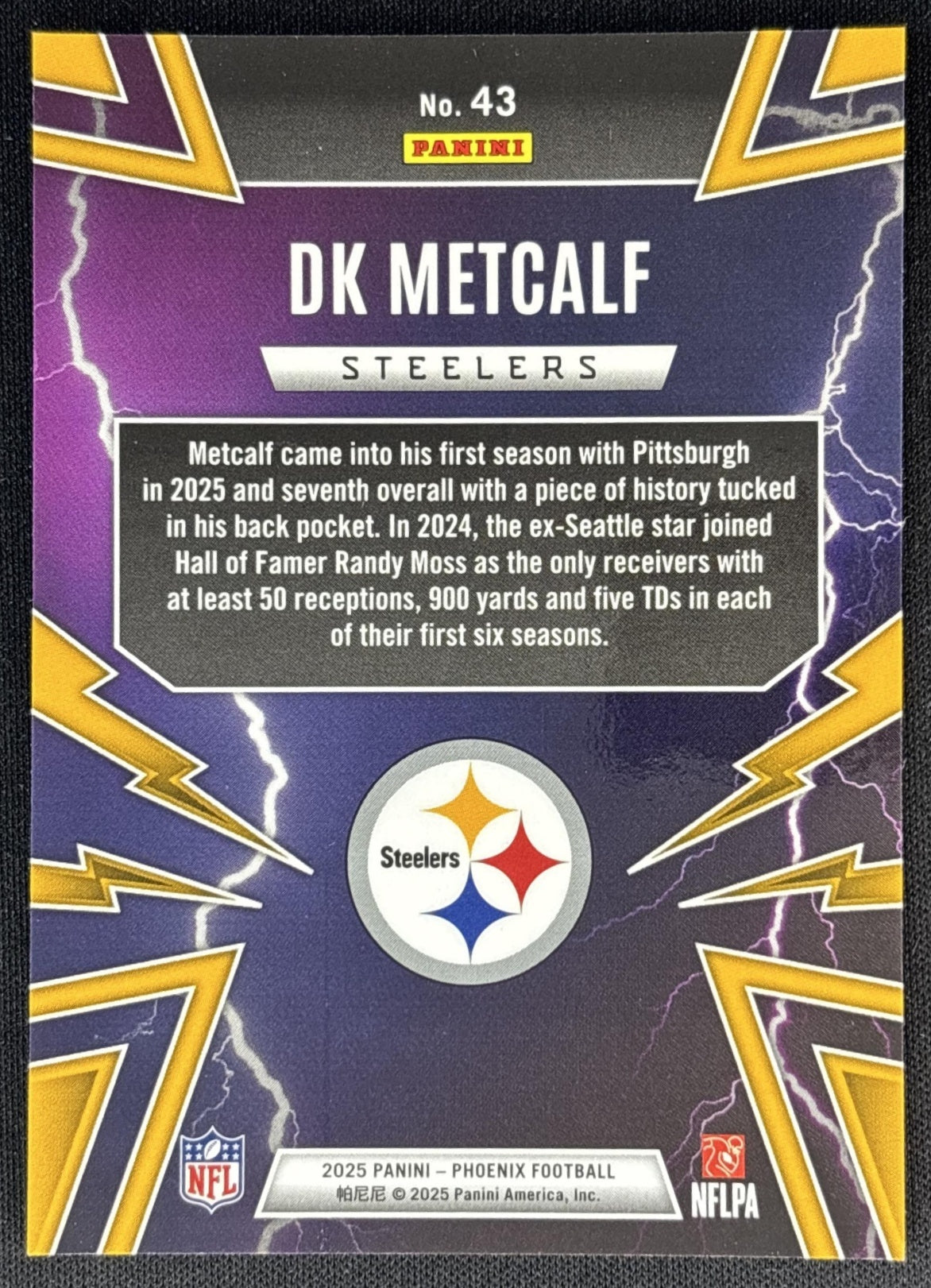 DK Metcalf 2025 Panini Phoenix Thunderbirds