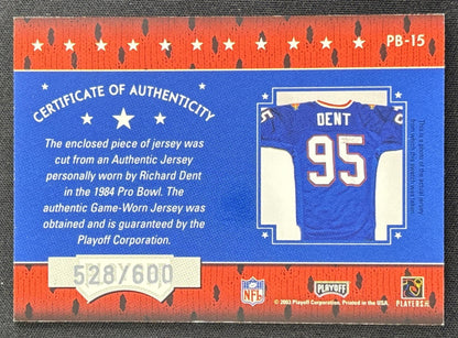 Richard Dent 2003 Playoff Absolute Memorabilia Pro Bowl Souvenirs /600 Bears