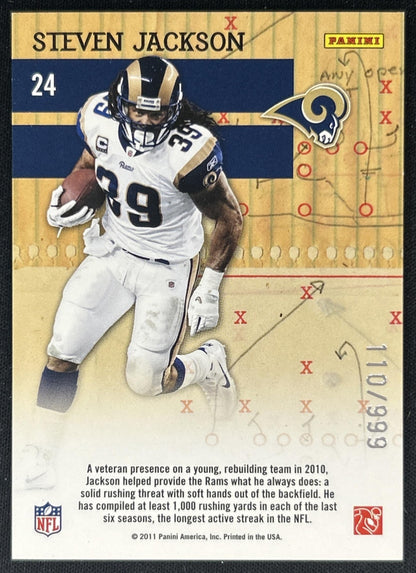 Steven Jackson 2011 Panini Donruss Elite Craftsmen Gold /999 Rams