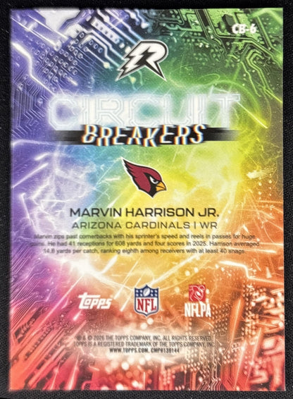 Marvin Harrison Jr. 2025 Topps Resurgence Circuit Breakers Cardinals