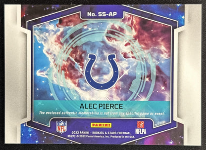 Alec Pierce 2022 Panini Rookies & Stars Star Search Colts Back