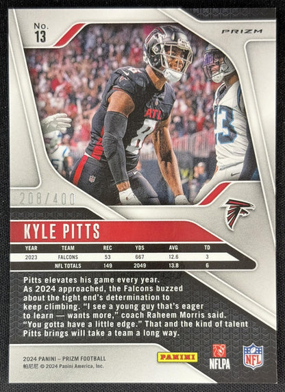 Kyle Pitts 2024 Panini Prizm Pandora /400 Falcons Sports Trading Cards