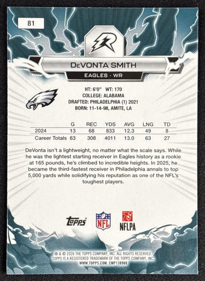 DeVonta Smith 2025 Topps Resurgence Eagles