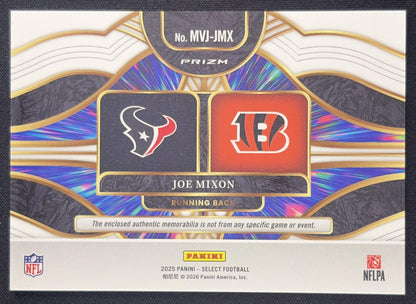 Joe Mixon 2025 Panini Select Multiverse Jerseys Blue Prizm Texans Bengals