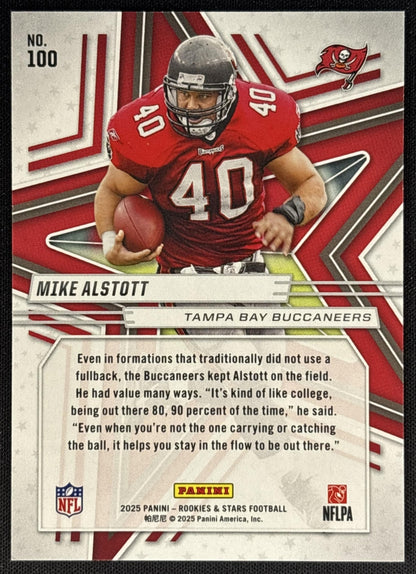 Mike Alstott 2025 Panini Rookies & Stars Purple /999 Buccaneers Sports Trading Cards