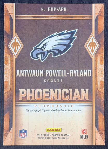 Antwaun Powell-Ryland 2025 Panini Phoenix Phoenician Penmanship Eagles