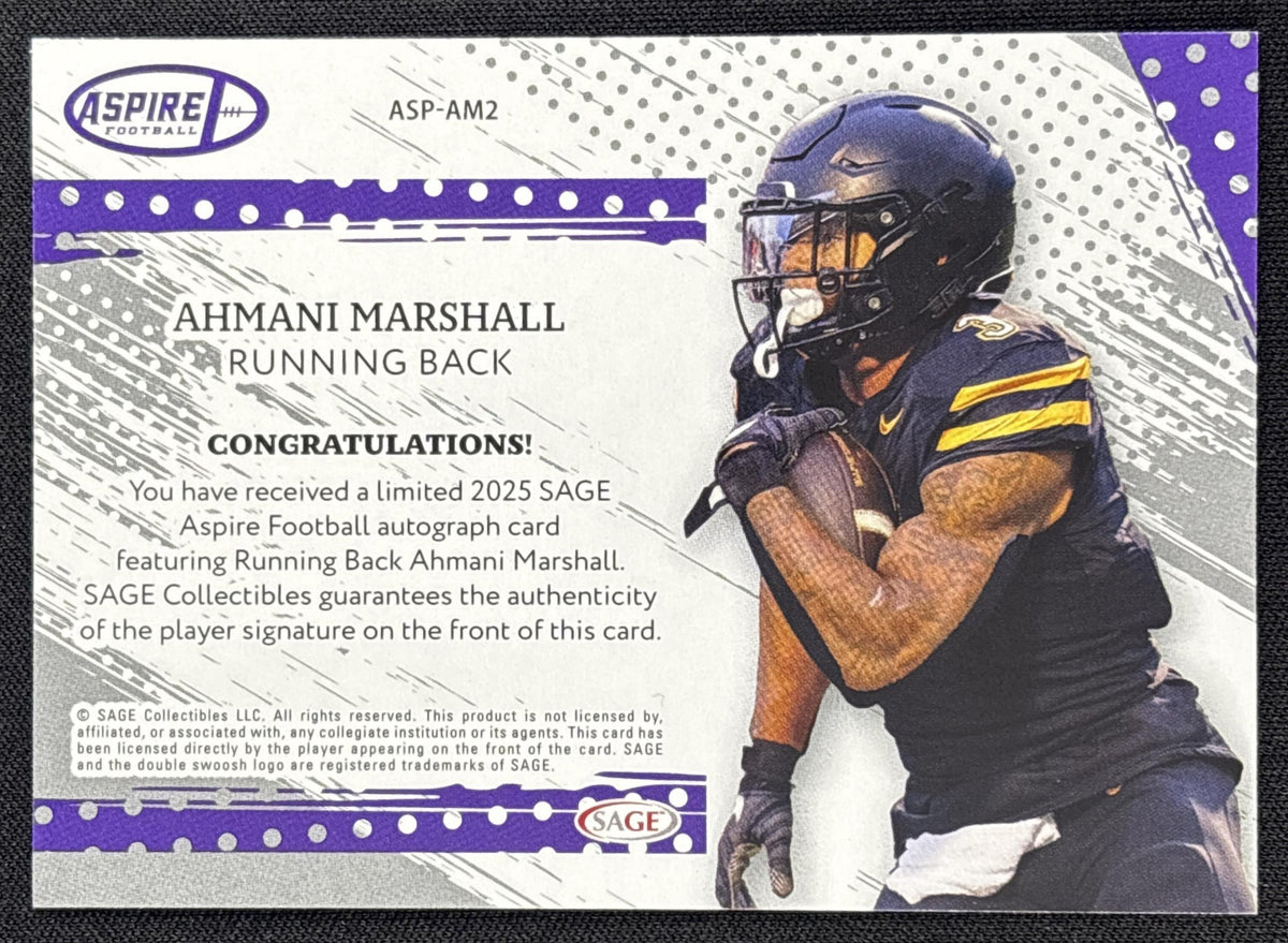 Ahmani Marshall 2025 SAGE Aspire Auto Blue