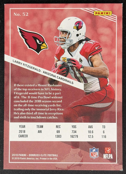 Larry Fitzgerald 2019 Panini Donruss Elite Red /299 Cardinals Sports Trading Cards