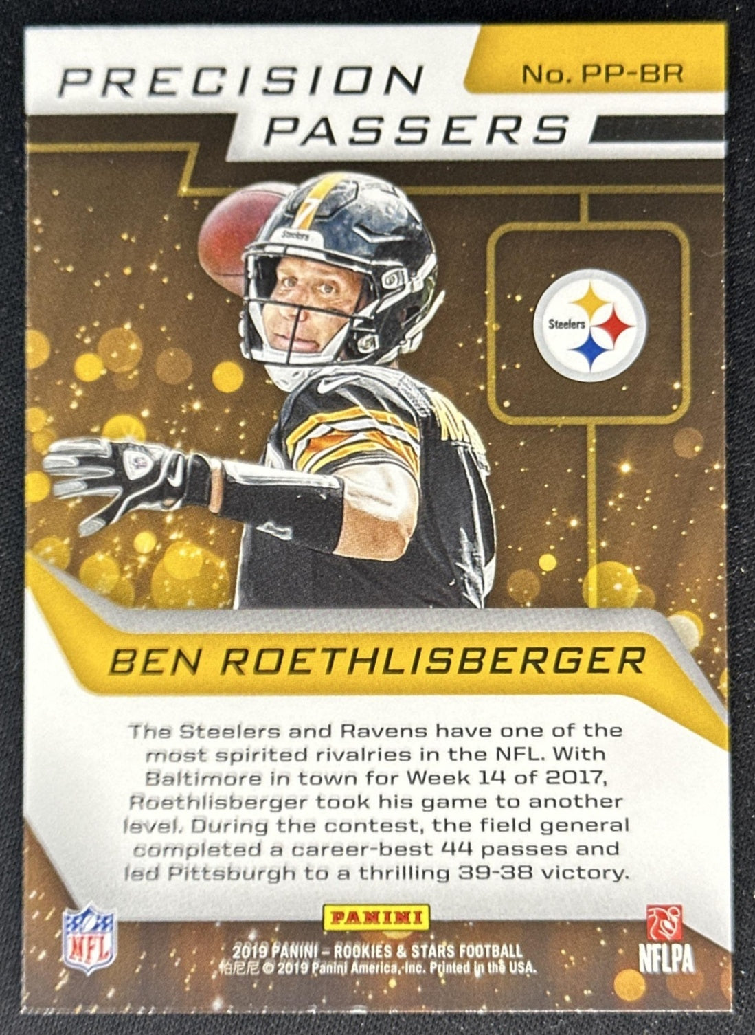Ben Roethlisberger Rookies & Stars Precision Passers Steelers back