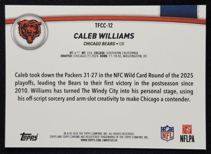 Caleb Williams 2026 Topps The Collection Chrome Bears