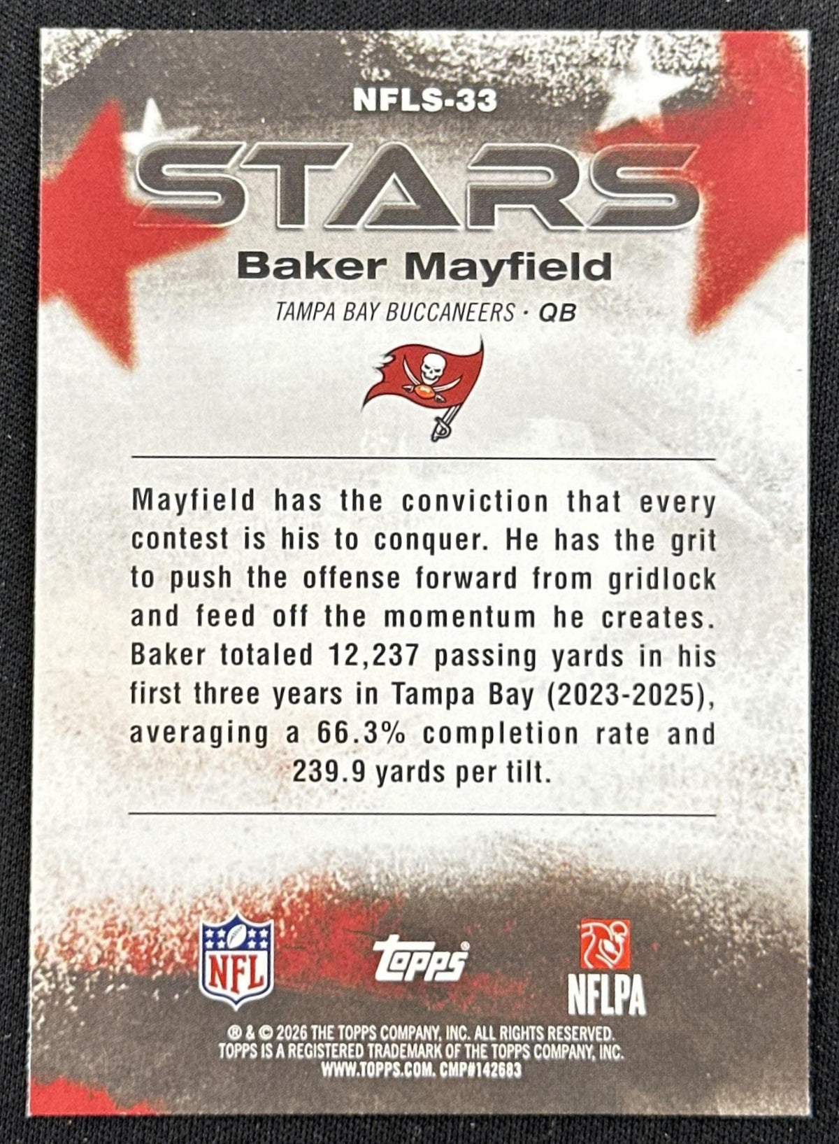 Baker Mayfield 2026 Topps Flagship NFL Stars Buccaneers