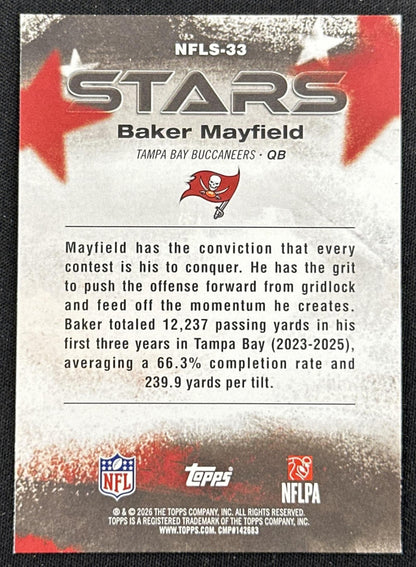 Baker Mayfield 2026 Topps Flagship NFL Stars Buccaneers