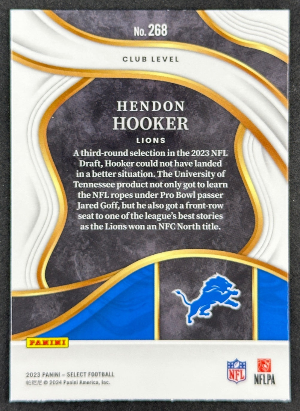 Hendon Hooker 2023 Select Club Level Lions Football