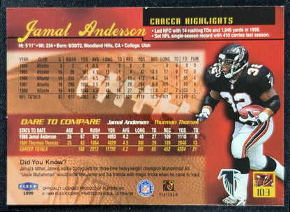 Jamal Anderson 1999 Fleer Ultra Falcons