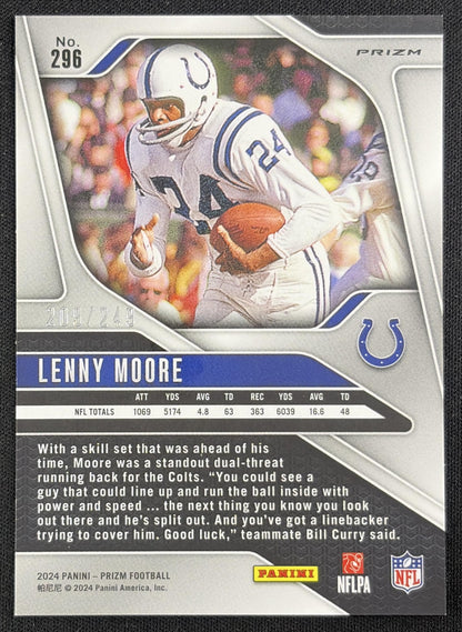 Lenny Moore 2024 Panini Prizm Orange /249