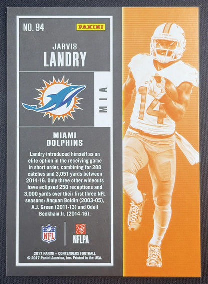 Jarvis Landry 2017 Panini Contenders Playoff Ticket /249 Dolphins