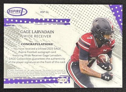 Gage Larvadain 2025 SAGE Aspire Auto